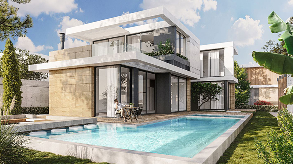 Kuzey Kıbrıs Çatalköy'de satılık merkezi konuma sahip lüks villa projesi